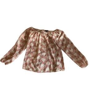 Hearts Pattern Dotted Blouse - Forever 21 Size Large